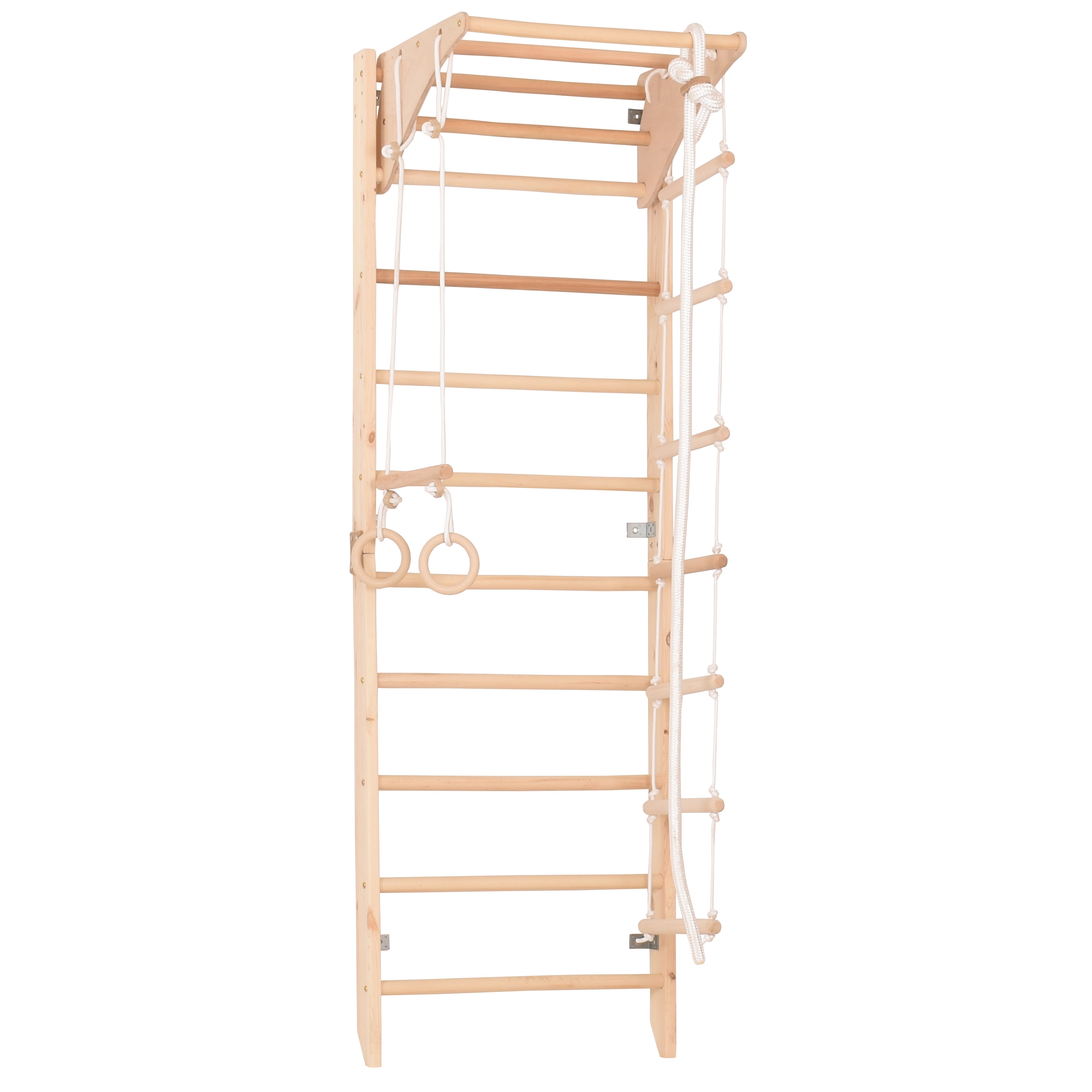 Sprossenwand Kombi 2 aus Holz mit Klimmzugstange – weitere Produktansicht 4 – RINAGYM