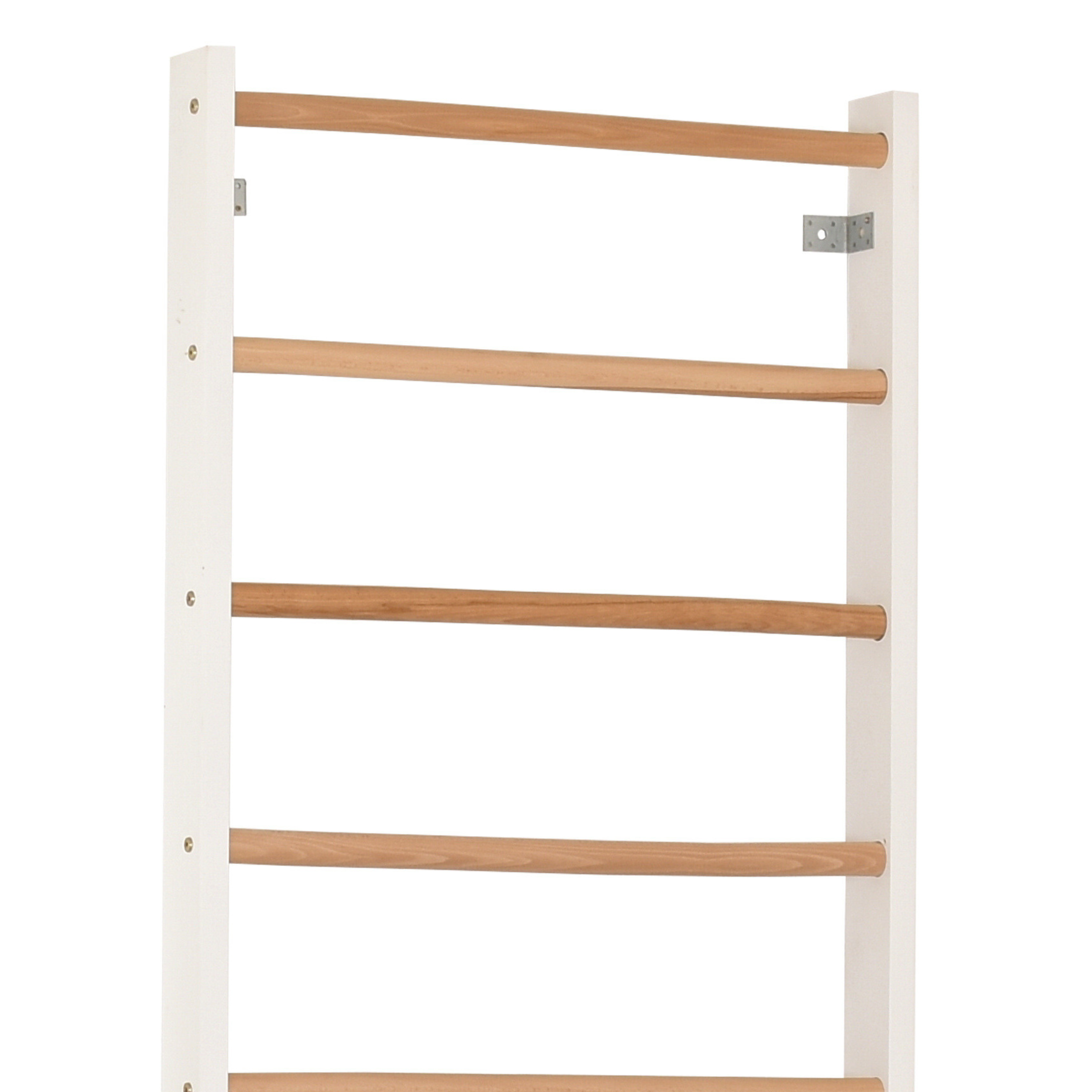 Sprossenwand für Zuhause Kombi 1 weiß – weitere Produktansicht 5 – RINAGYM