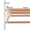 Weiße Sprossenwand mit Klimmzugstange – Produktansicht 5 – RINAGYM
