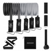 Set van 5 weerstandsbanden met handgrepen en accessoires
