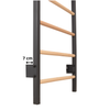 Sprossenwand aus Stahl und Buchenholz in Graphit – Produktansicht 8 – RINAGYM