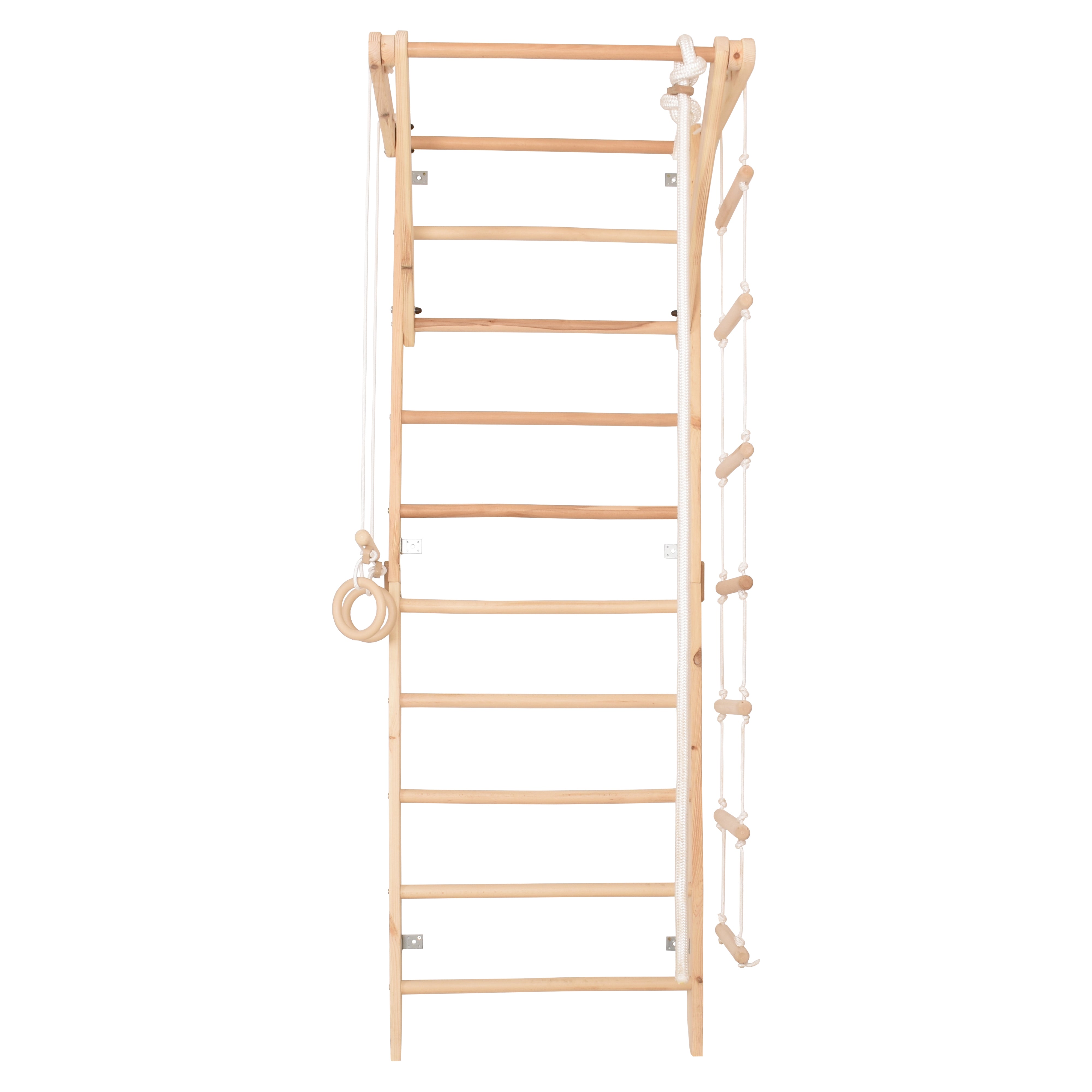 Sprossenwand Sport 2 aus Holz mit Klimmzugstange – weitere Produktansicht 4 – RINAGYM