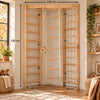 Indoor klimrek met wandrek, klimnet & hangladder – sporttoestel voor thuis voor het hele gezin, passend in elke kamer - SPR Corner Lack