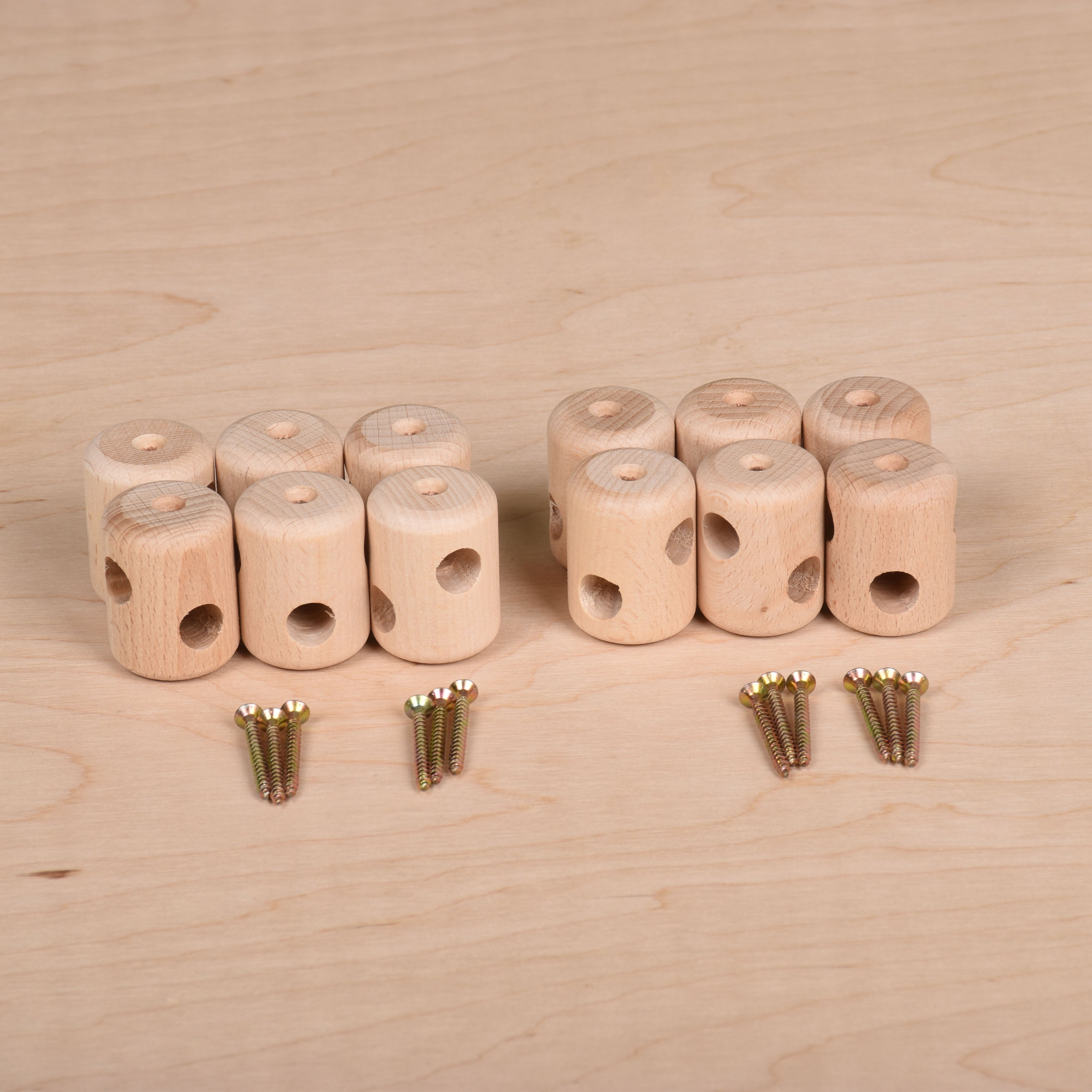 Seilverbinder aus Holz 13 mm – 12 Stück – RINAGYM