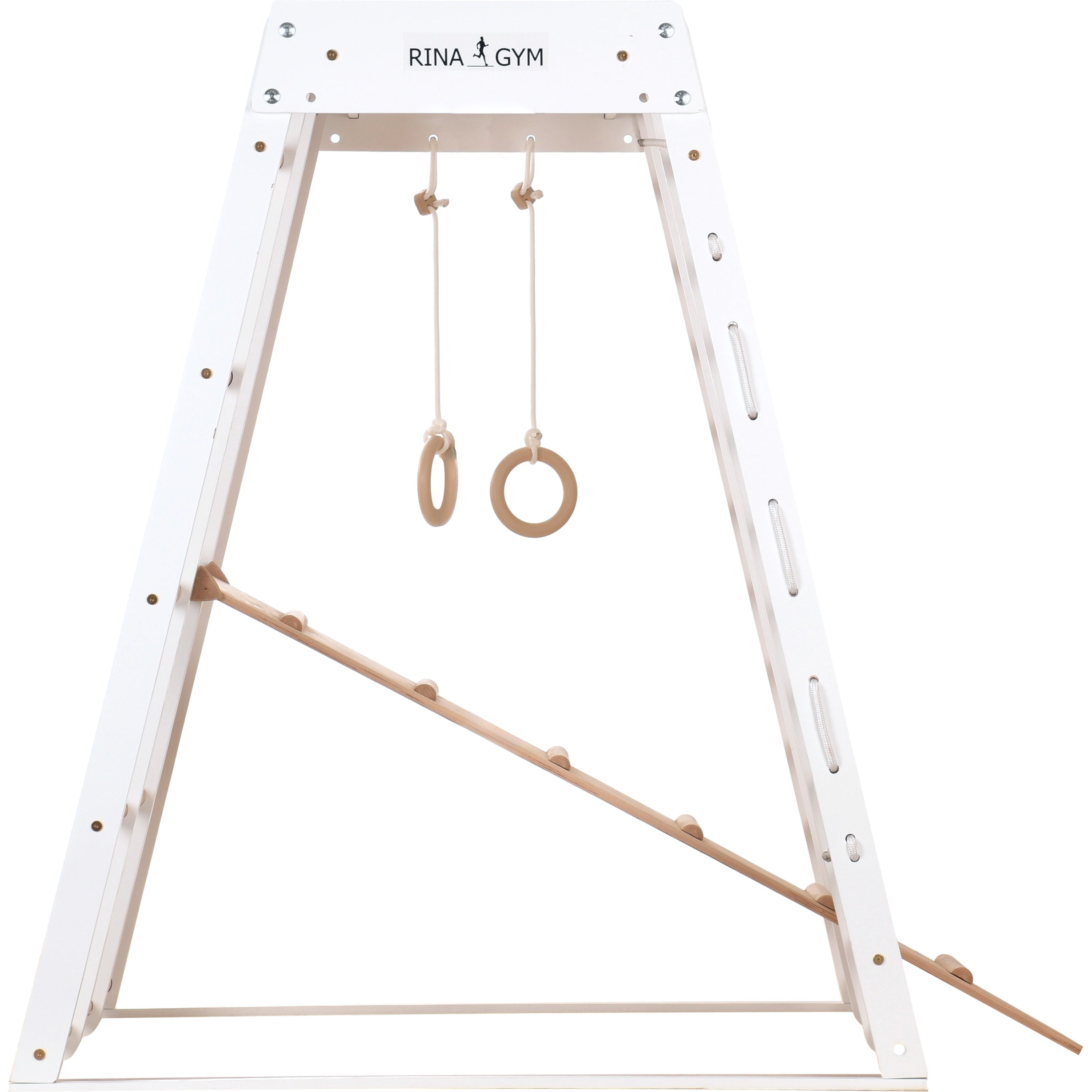 Indoor-Klettergerüst weiß 145 cm mit Netz – weitere Produktansicht 6 – RINAGYM