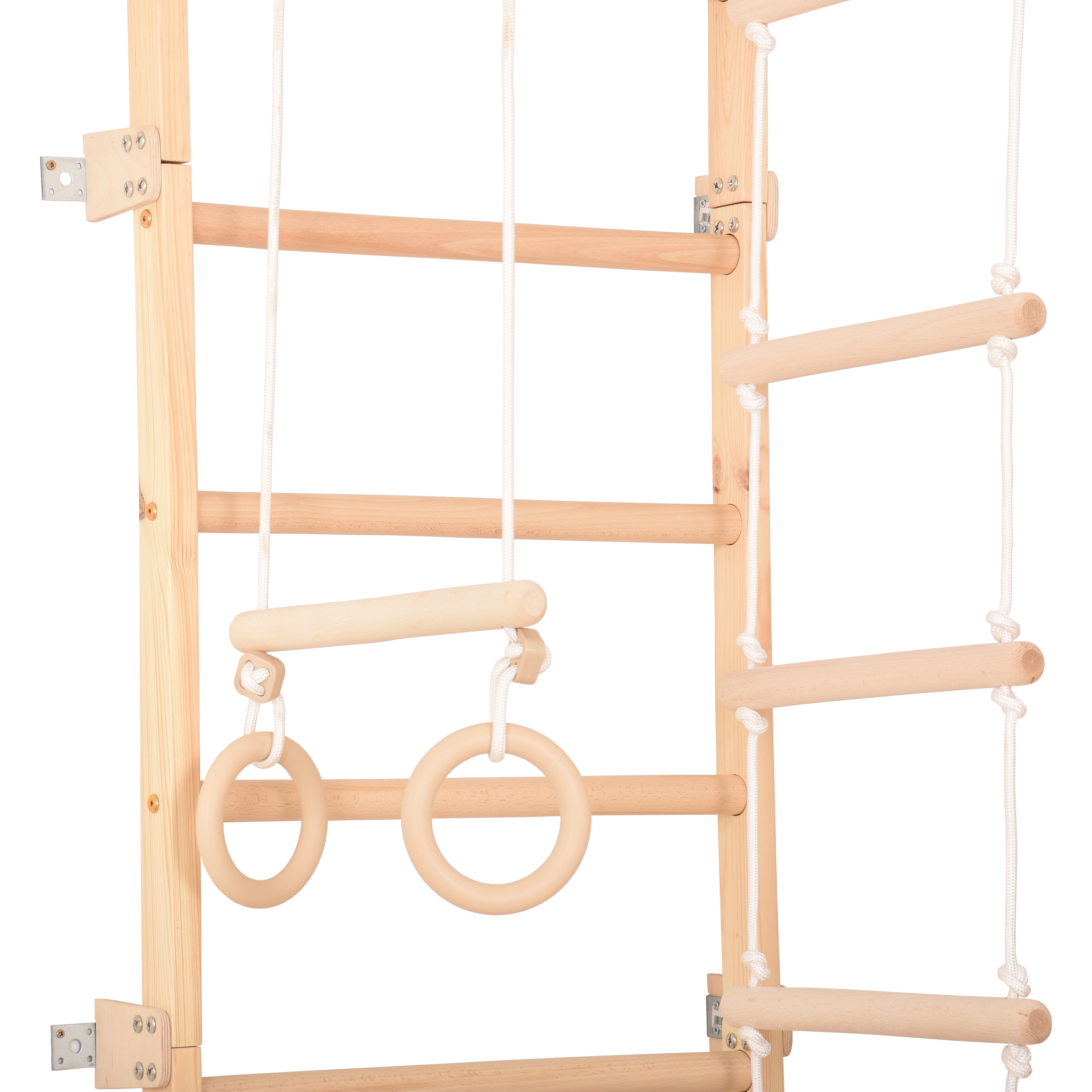Sprossenwand Eco Pine mit Rutschbrett – weitere Produktansicht 12 – RINAGYM