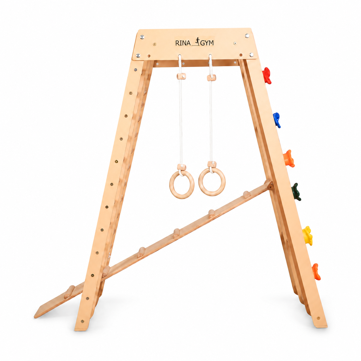 Multifunctioneel houten indoor klimtoestel – voor thuis & het gezin ( 3 )