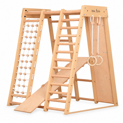 Multifunctioneel houten indoor klimtoestel – voor thuis & het gezin ( 3 )