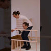 Compact indoor klimtoestel voor het hele gezin – wandrek, net & ringen – thuistraining (EN 913) (kid2nat)