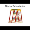 Compact indoor klimtoestel voor het hele gezin – wandrek, net & ringen – thuistraining (EN 913) (kid2nat)
