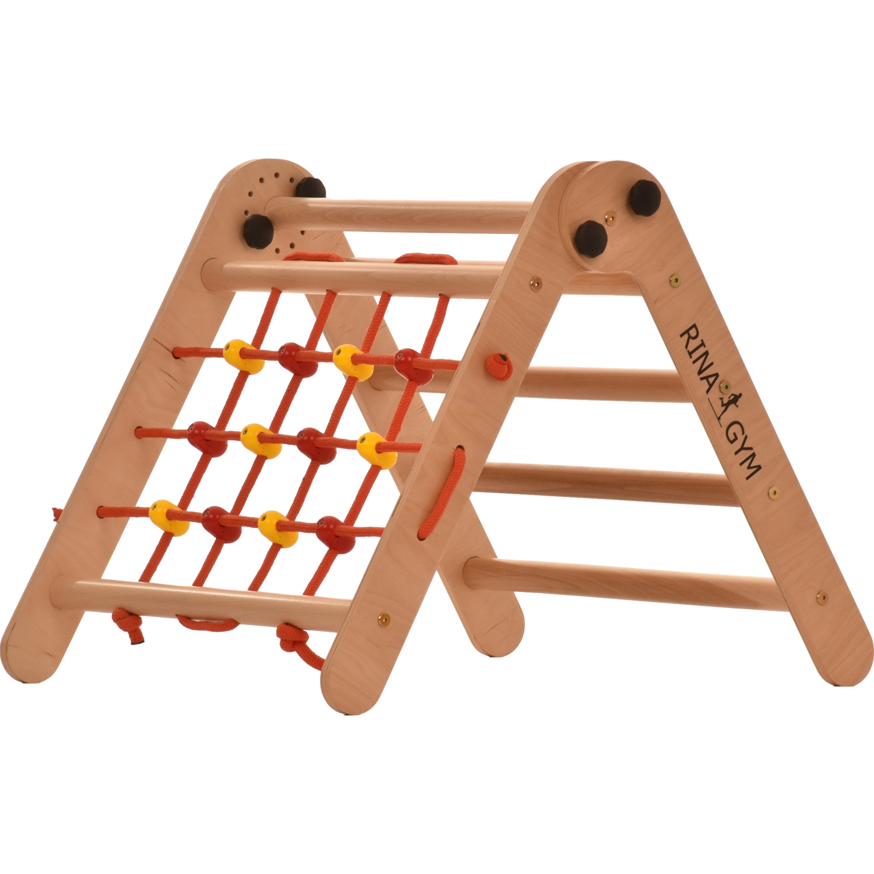 Kletterdreieck mit Netz Anet Natur – weitere Produktansicht 4 – RINAGYM