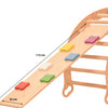 Rutschbrett & Hühnerleiter 115 cm Quadrate – weitere Produktansicht 2 – RINAGYM